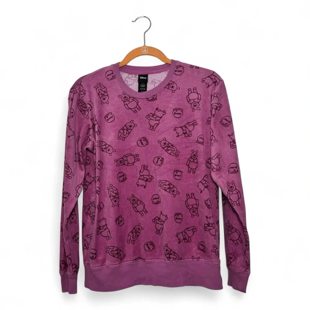 Disney Winnie the Pooh Pajama Set Women’s Small Pink Lounge Sleepwear Cute - Picture 5 of 13